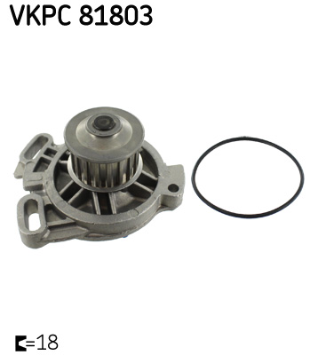 Water Pump, engine cooling - VKPC 81803 SKF - 023121004, 09758, 1510